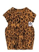 Basic Leopard Ss Dress Mini Rodini Patterned