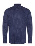 Mk Diamond Print Slim Shirt Michael Kors Navy