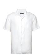 Elio Linen Melange Shirt J. Lindeberg White