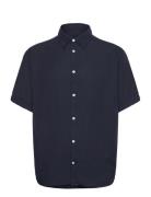 Reg Ss Light Tencel Shirt J. Lindeberg Navy