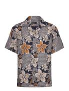 Elio Linen Island Floral Shirt J. Lindeberg Black