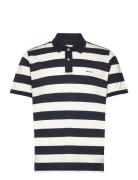 Heavy Washed Striped Polo GANT Blue