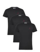 Uspa T-Shirt Arjun 3-Pack U.S. Polo Assn. Black