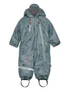 Pu Snow Suit 2 Zip Recycled - Aop Mikk-line Blue