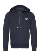 Men's Knit Hooded Sweatshirt Emporio Armani Navy