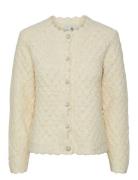 Yasbubble Ls Knit Cardigan S. Noos YAS Cream