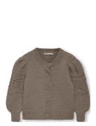 Kmgkaren Ls O-Neck Cardigan Knt Kids Only Brown