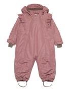 Baby Snowsuit W. Frills En Fant Pink