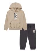 Converse C Star Fleece Pullover And Joggers Set Converse Beige