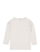 Melange Ls T-Shirt Copenhagen Colors Cream