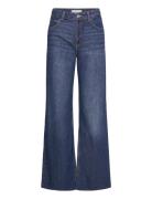 Danila Medium-Rise Wideleg Jeans Mango Blue