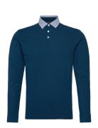 Woven Collar Ls Hackett London Blue