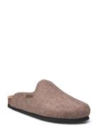 Felt Slipper W Exani Brown