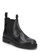 Biajeff Chelsea Boot Tumbled Leather Bianco Black