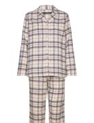 Check Flannel Pyjamas Missya White