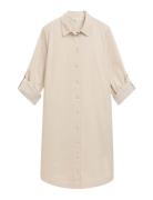 Solid Corduroy Dress Tom Tailor Beige