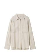 Cosy Melange Blouse Tom Tailor Cream