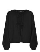 Vmbow Ls O-Neck Tie Cardigan Ga Vero Moda Black