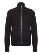 Jjpannel Knit Zip Cardigan Aw24 Jack & J S Black