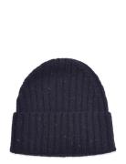 Wells Fleck Rib Beanie Les Deux Navy