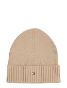 Th Flag Pima Cotton Beanie Tommy Hilfiger Beige