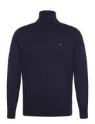 Pima Org Ctn Cashmere Roll Neck Tommy Hilfiger Navy