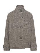 Fawnsz Short Coat Outerwear Saint Tropez Grey