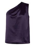 Elle Satin Tank Ahlvar Gallery Purple