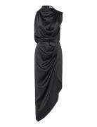 Tilda Satin Dress Ahlvar Gallery Navy