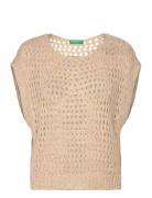 Sleeveless Sweater United Colors Of Benetton Beige