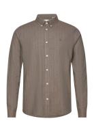 Desert Reg Stripe Shirt Les Deux Grey