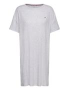 Ss Rib Jersey Nightdress Tommy Hilfiger Grey