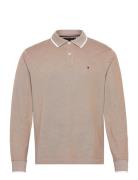 L/S Oxford Tipped Reg Polo Tommy Hilfiger Beige