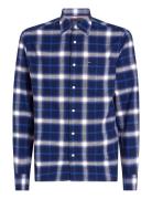 Brushed Shadow Check Rf Shirt Tommy Hilfiger Blue