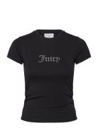 Dot Ruched Tee Juicy Couture Black