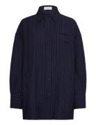 Neo Pinstripe Shirt NORR Navy