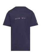 Multi Colour Embroidery T-Shirt Lyle & Scott Navy