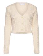 Butt D Knit Braided Cardigan Mango Cream