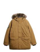 Everest Faux Fur Parka Jacket Superdry Brown