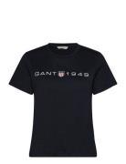 Reg Printed Graphic T-Shirt GANT Black