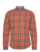 L/S Cotton Lumberjack Shirt Superdry Orange