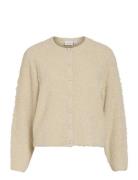 Vipaza O-Neck L/S Knit Jacket Vila Beige