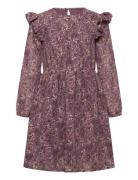 Dress Dobby Gold Creamie Purple