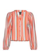 Blouse Olivia Stripe Lindex Orange