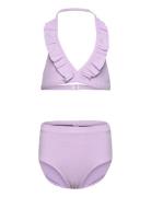 Bikini Bg Rib With Fril High Lindex Purple