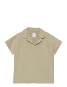 Top Ss Double Weave Lindex Khaki