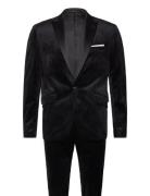 Velvet Tuxedo Suit Lindbergh Black