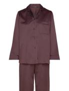 Leo Sateen Pyjamas Missya Brown