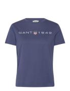 Reg Printed Graphic T-Shirt GANT Blue