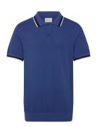 Cotton Pique Ss Polo GANT Blue